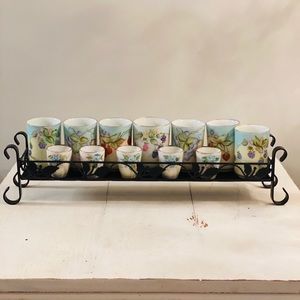 •Vintage• Handpainted Juice Glasses